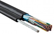 Кабель FTP ТР витая пара КСВППэТ-Cat 5e 4*2*0,52 внешний, экранированный, с тросом, медь, PE 305м цвет черный