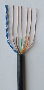 Сарансккабель-оптика   Кабель UTP витая пара 24AWG  4*2*0,50 Cat 5e   внешний, медь, PE 305м цвет черный